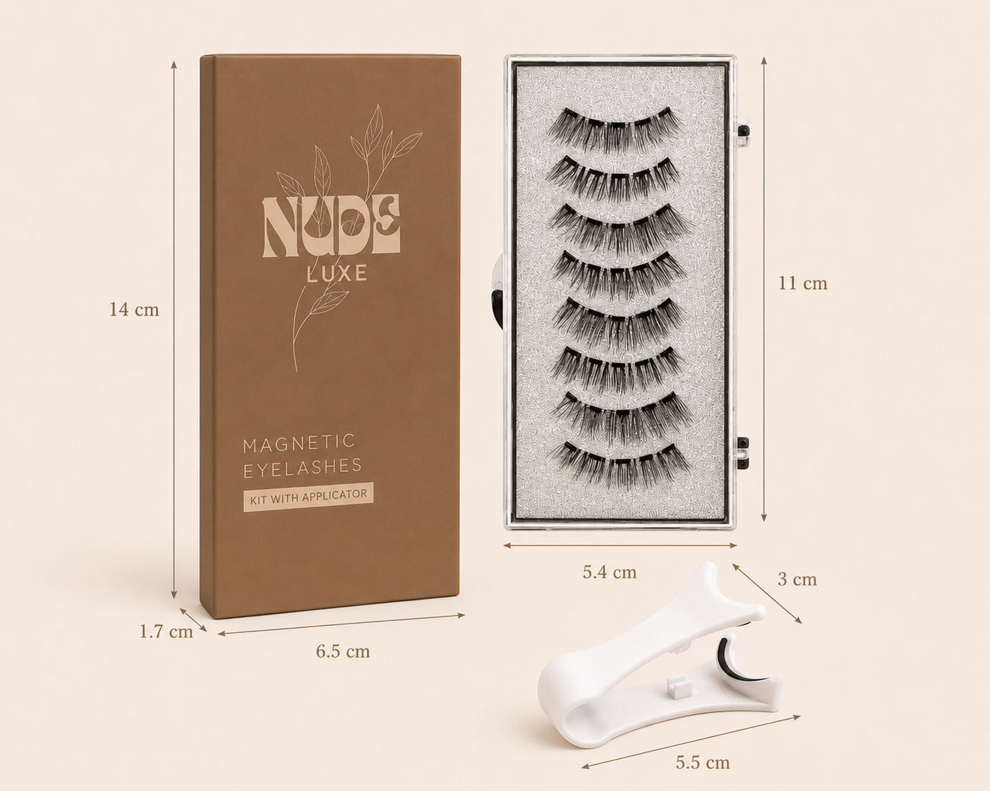 Nude Luxe™ Magnetic Lashes With Applicator