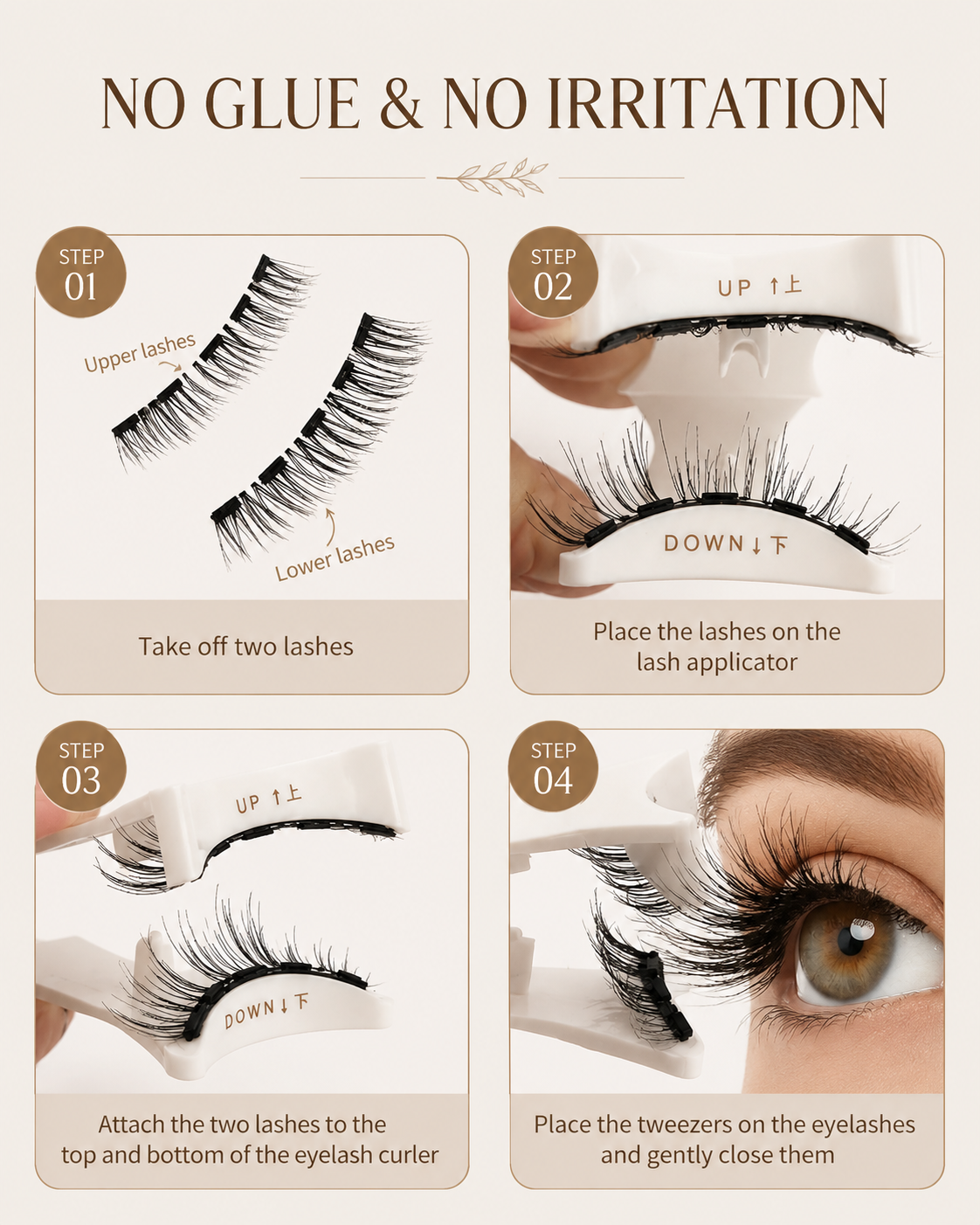 Nude Luxe™ Magnetic Lashes With Applicator